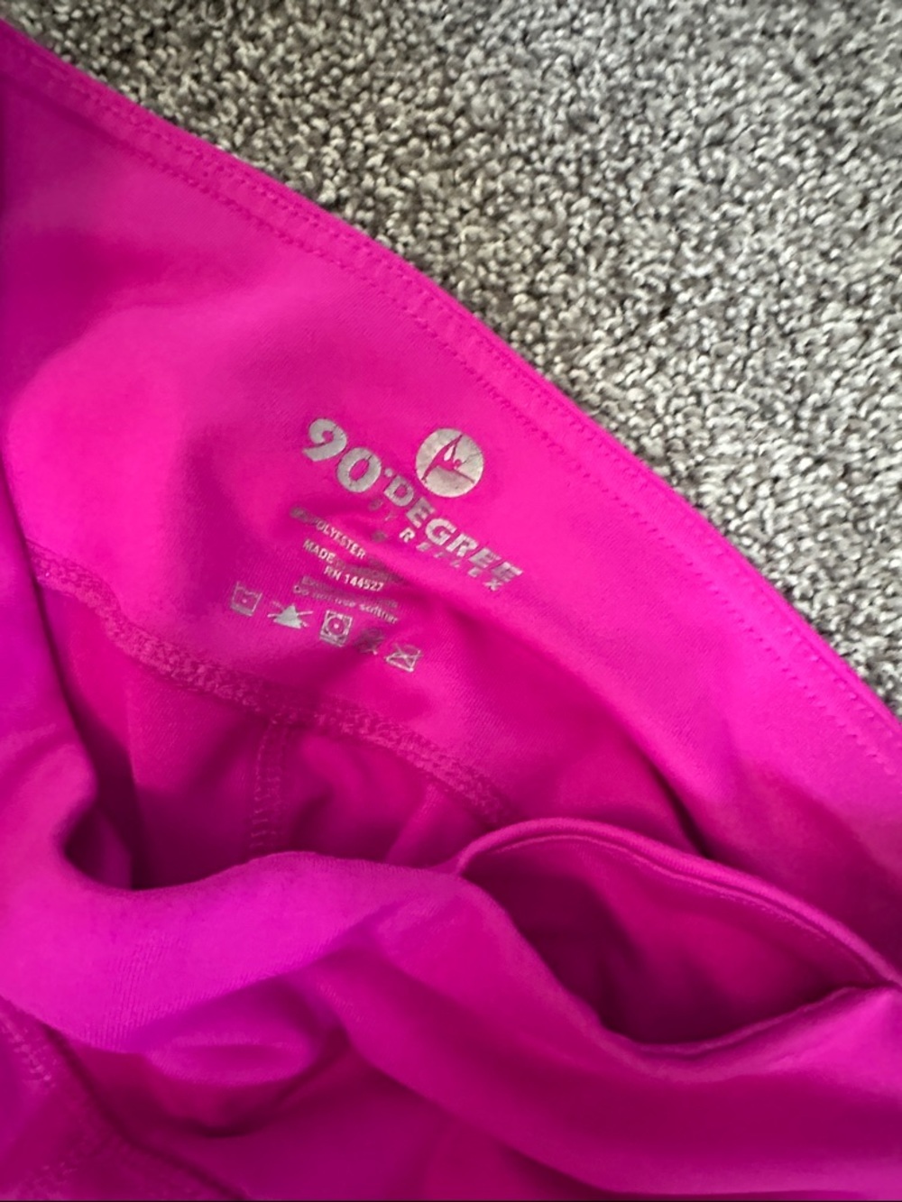 90 Degree By Reflex Hot Pink Performance Leggings